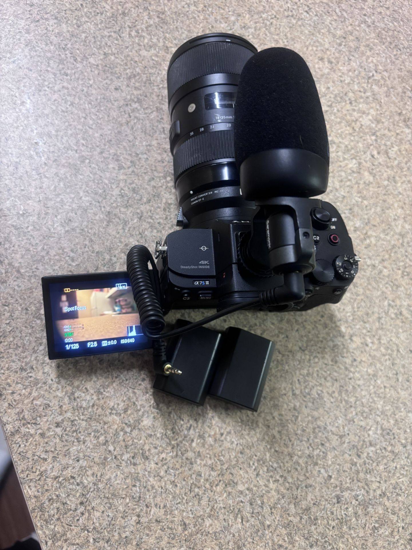 Sony a7siii with Sigma 16-35mm and 3 Battery’s *DEAL* like NEW conditions