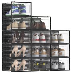 Plastic storage shoes box 12pcs