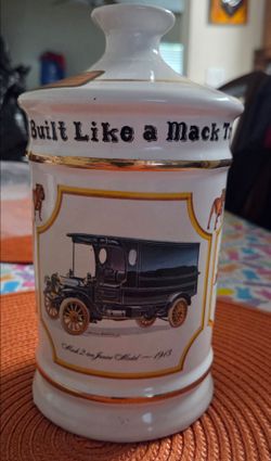 Vintage 1975 Mack Truck Decanter.