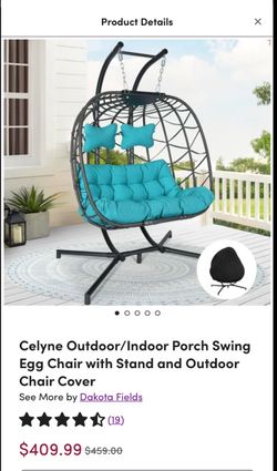 Double Egg Patio Swing