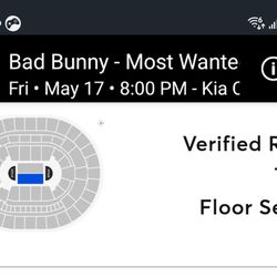 4  Floor Tickets For Bad Bunny Friday 900 All 4  Cash App Only