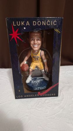 Luka Doncic Los Angeles Lakers Collectible Bobblehead Figure Dodgers Box