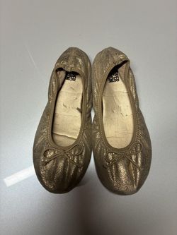 Harper Canyon Girls' Metallic Gold Ballet Flats size 1
