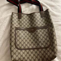 Vintage Authentic  Gucci Tote Bag 
