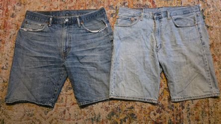 Levi's Men's Denim Shorts Size W36 505TM Blue Bundle Of Two Pre-Owned Condition