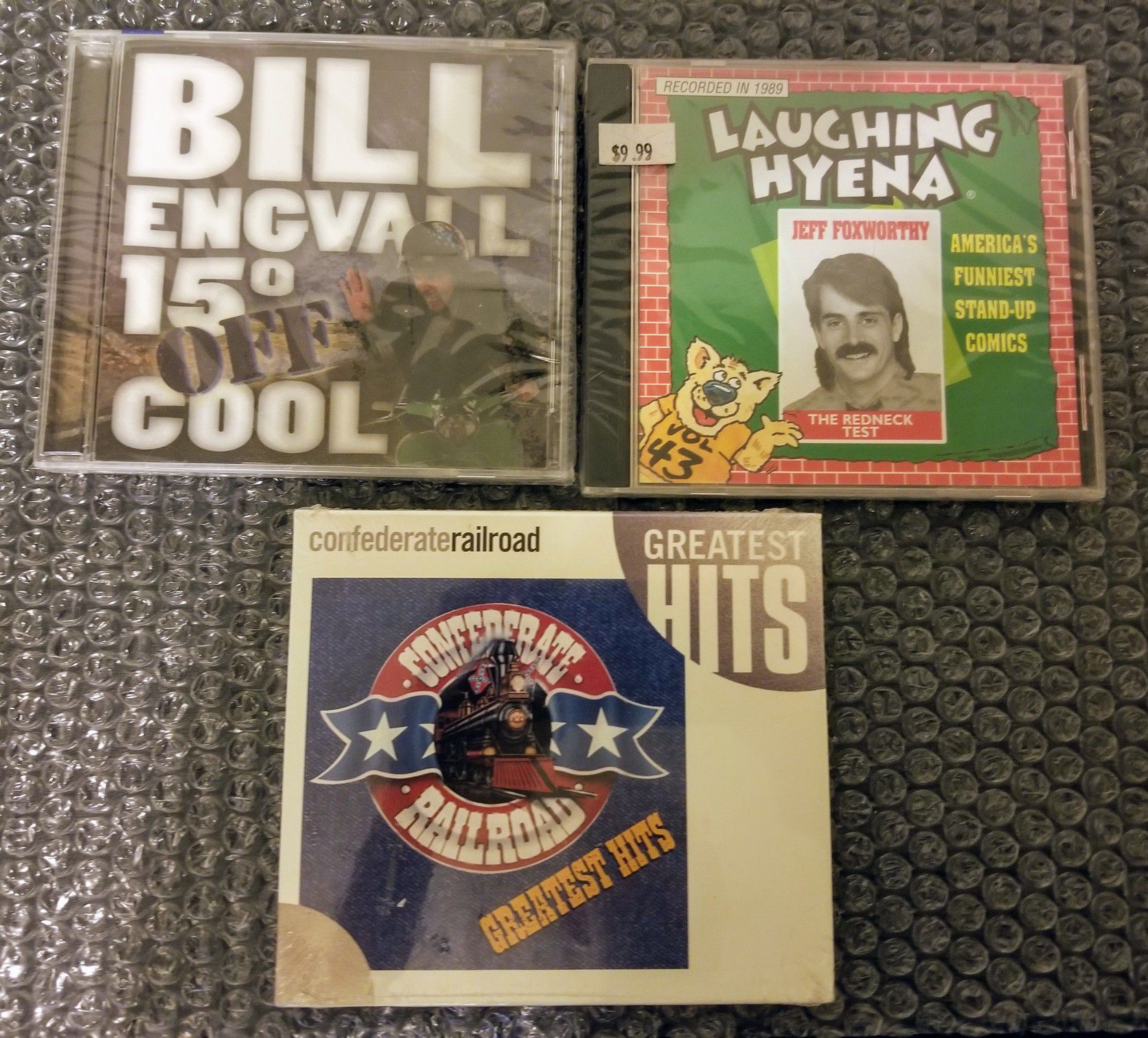3CD Jeff Foxworthy, Bill Engvall, Confederate Railroad (greatest hits) Blue Collar/Southern Rock NEW
