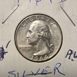 1964 D Washington Quarter