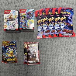 Pokemon Prismatic Evolutions, Destined Rivals, Journey Together, Surging Sparks 