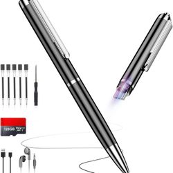 128GB (9800Hrs) Voice Recorder W/Type-C, Audio Recording Device With AI-Intelligent Noise Reduction