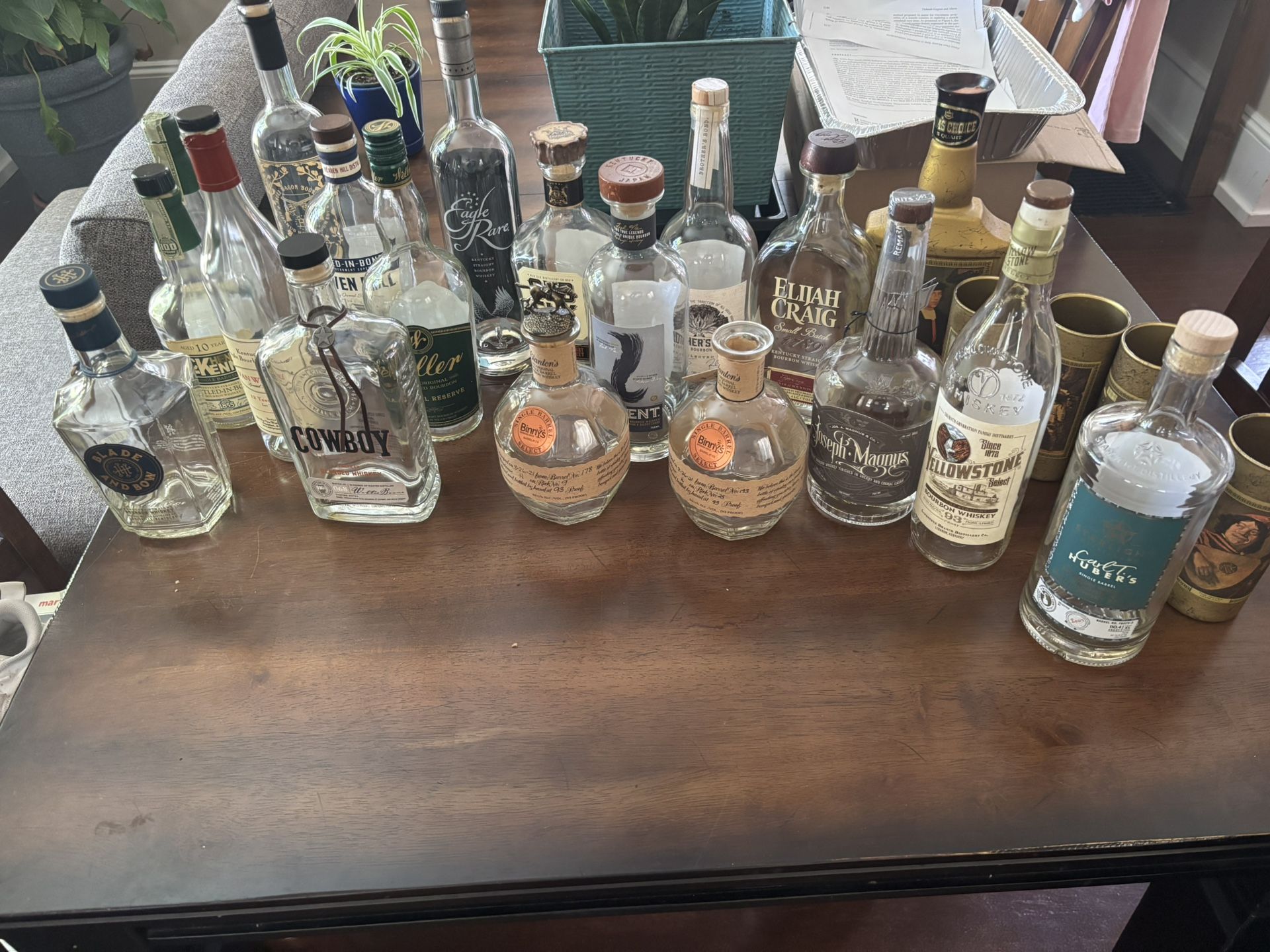 Whiskey bottles