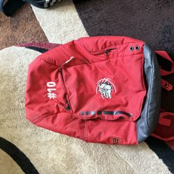 Red Nike Elite Basketball Backpack 