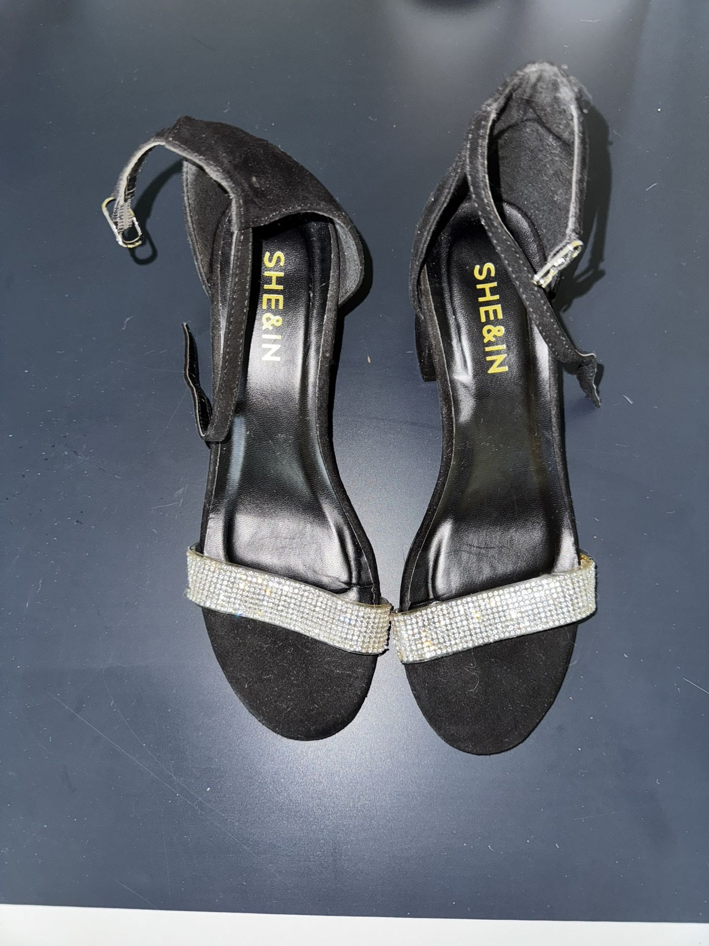 Black Sparkle SHEIN Heels 