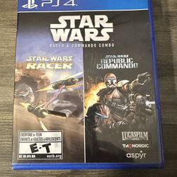PS4 - Star Wars Racer And Stay Wars Republic Commando 2in1 Combo Pack Games