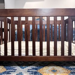 Like New, Wood Baby Crib - Clean, Safe, Sturdy, Adjustable We