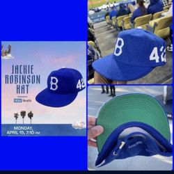 JACKIE ROBINSON HAT CAP LOS ANGEELES DODGERS SGA 4/15/24 NEW