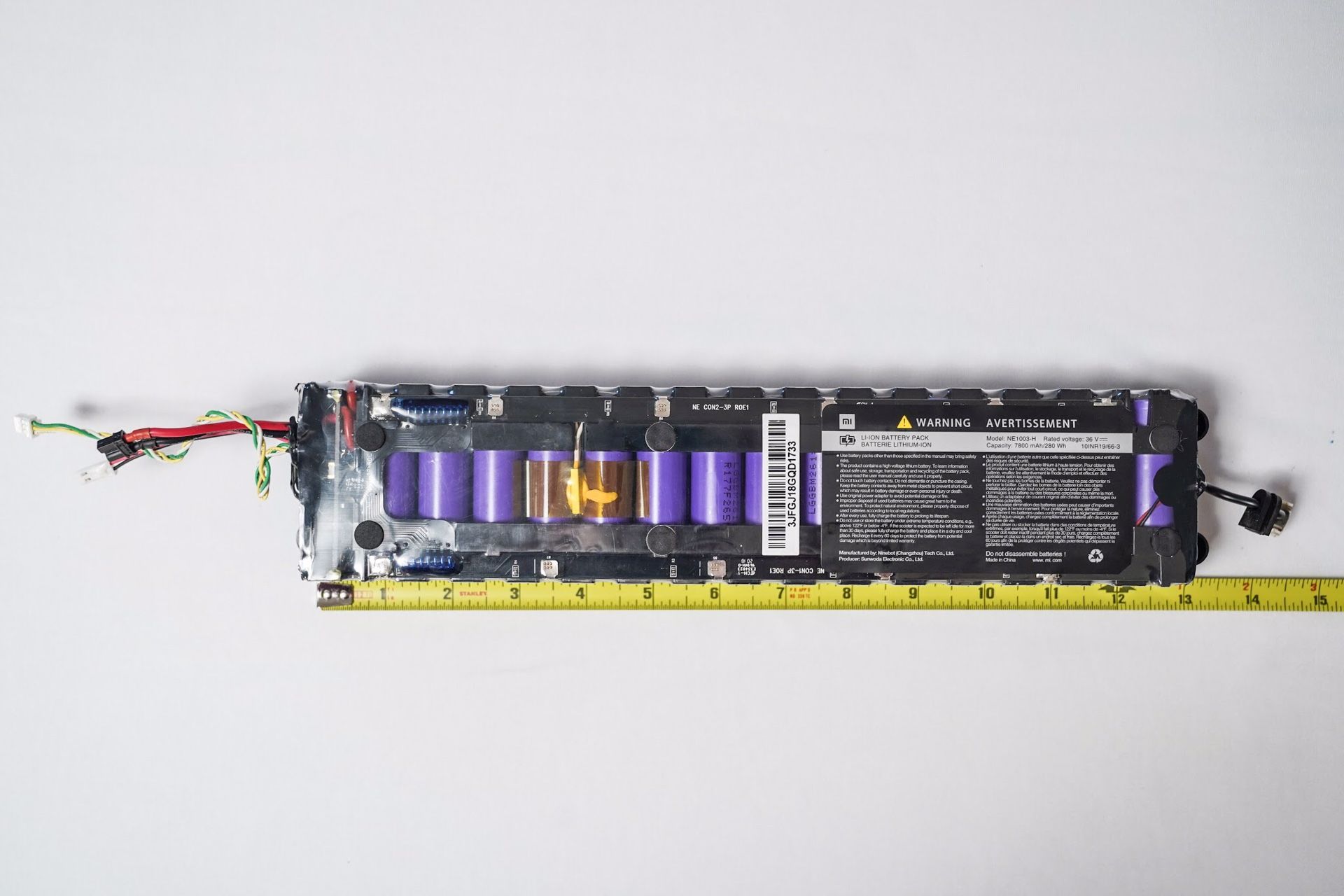 Xiaomi Mijia M365 Li-ion Battery pack, Model ne-1003h (7800mAh/280Wh, LG Cells)