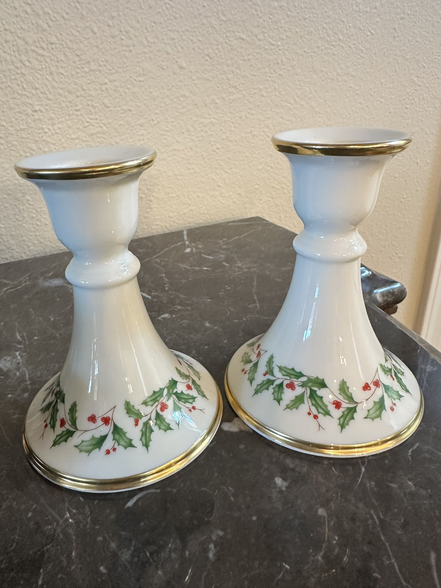 Lenox Holiday Candle Holders