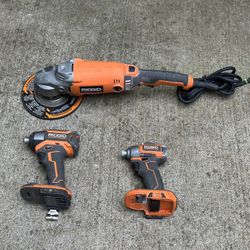 Ridgid Tool Set,everything is working Perfectly 