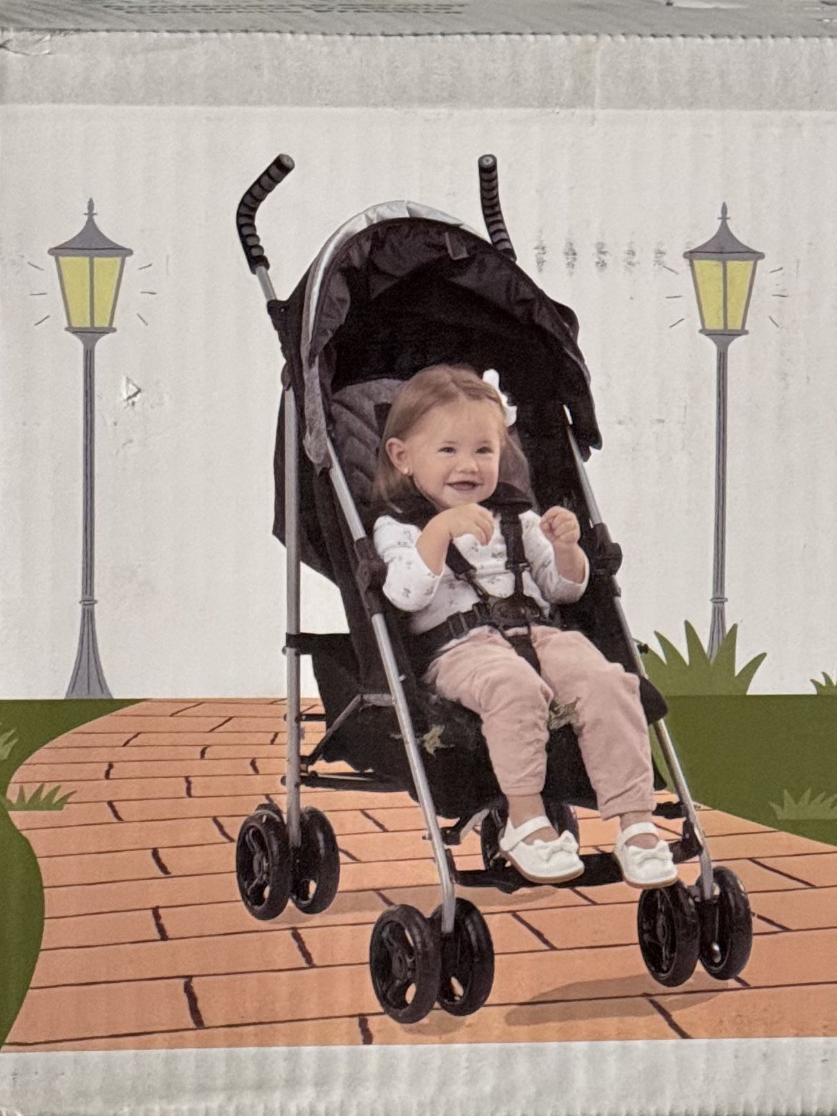 Summer by Ingenuity 3Dlite ST Convenience Stroller, Black Brand New