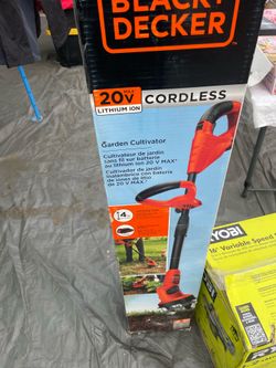 BLACK+DECKER 20V MAX 7 in. Lithium-Ion Cordless Garden Cultivator/Tiller with 1.5Ah Battery and Charger Included