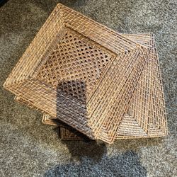 Rattan 4 Piece Table Placemats