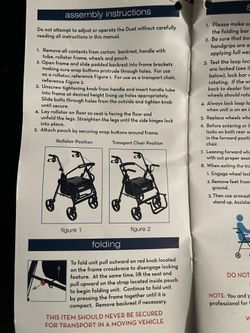 Duet Transport Chair NEW NEVER USED $60
