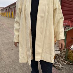 White Wool Coat Available 