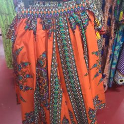 Ankara Skirt With Matching Bags And Headwrap 