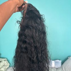 Used Transparent HD Curly Wig