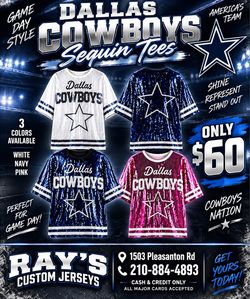 Dallas Cowboys Sequin Tee
