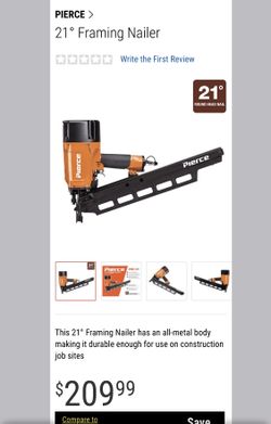 FRAMIING GUN  PIERCE 