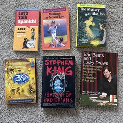 Lot Of 6 Used Books - Different Genres