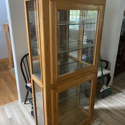 Oak China Hutch