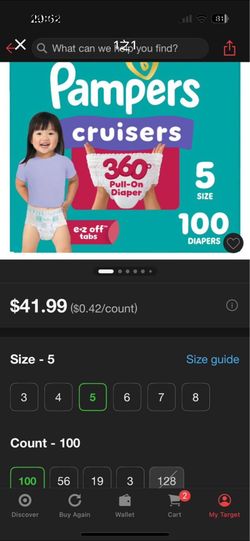 pampers size 5