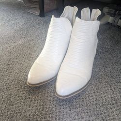 White Womens Boots