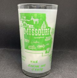 Vintage State Glass Missouri Souvenir Tumbler Hazel Atlas