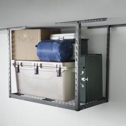 Adjustable Height Overhead Garage Storage Rack