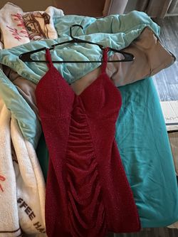 Short Sparkly Red Dress