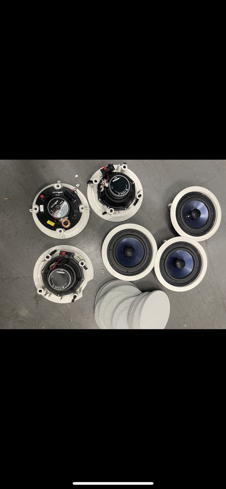 Klipsch R-1650 C In-Ceiling Speakers w/ Covers