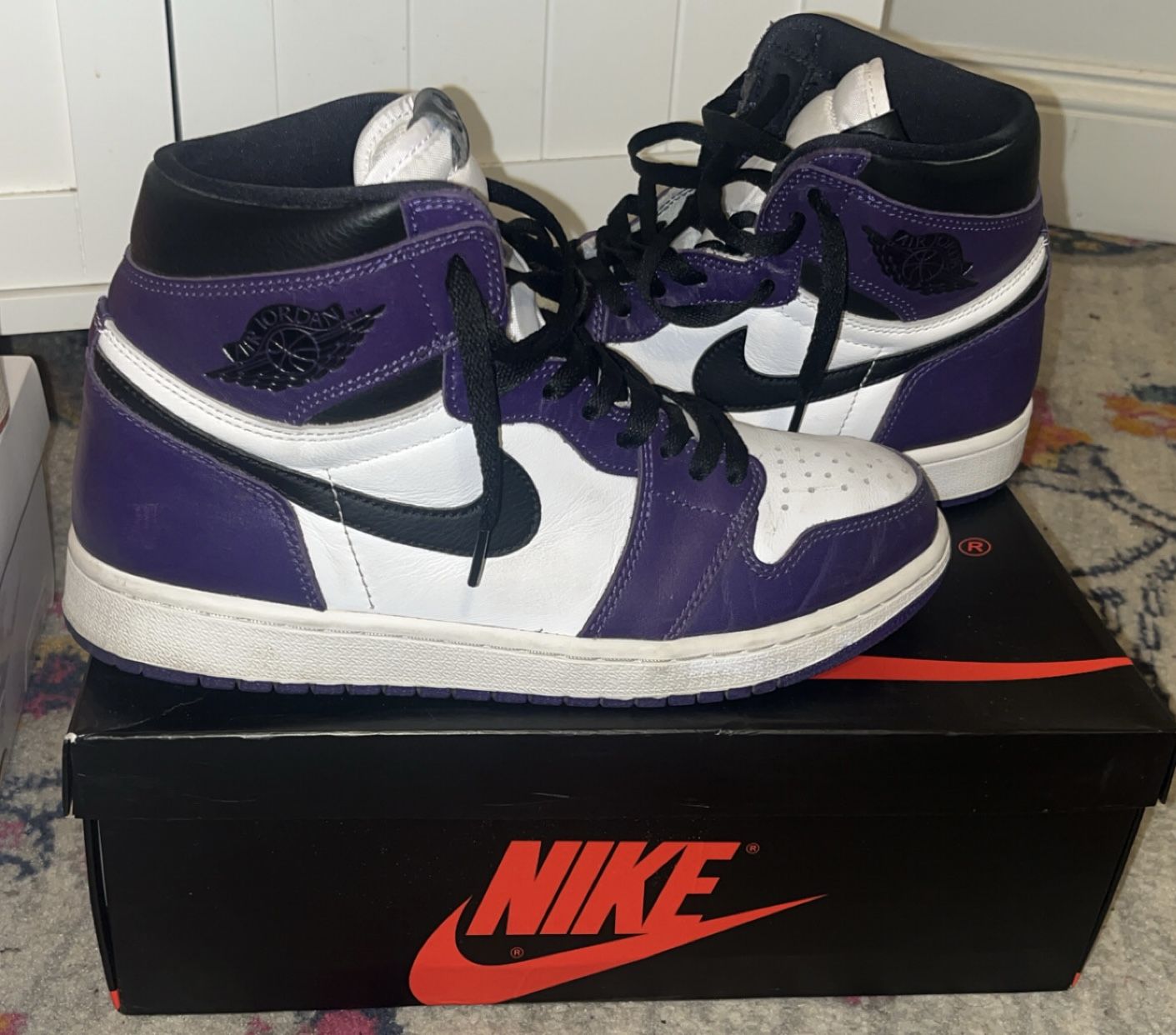 Size 9 - Jordan 1 Retro OG High Court Purple 2.0