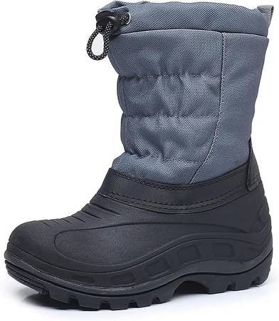 NEW SZ 11 Boy Girl Kid Insulated Winter Snow Boots Waterproof Outdoor Slip Resistant Toddler Little Kid