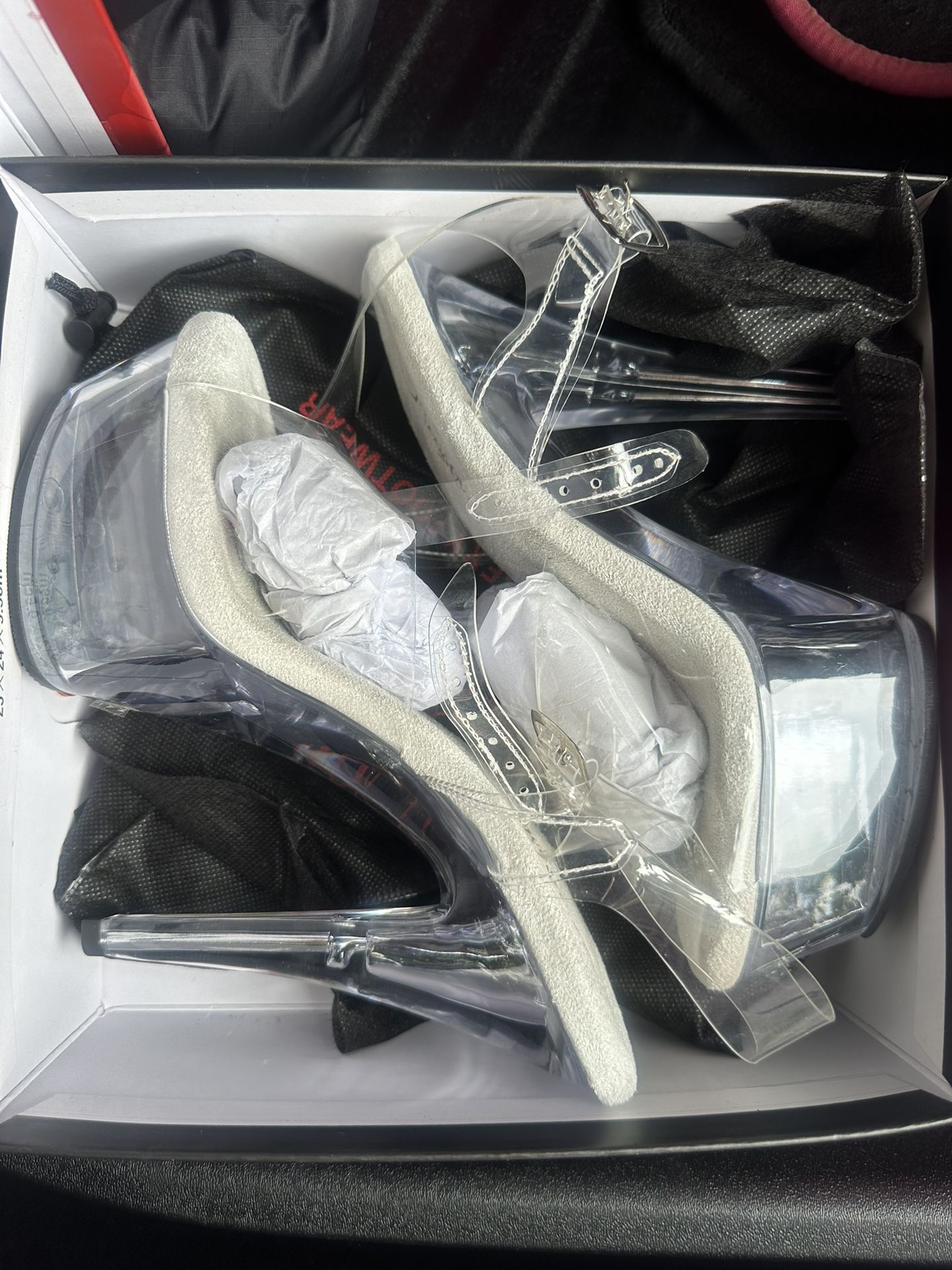 Clear Pleaser Heels