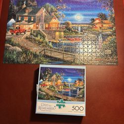 Buffalo Days To Remember Puzzle 500 Pieces Complete