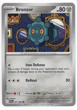 Bronzor #71/94 2025 Mega Evolution – Phantasmal Flames - Near Mint