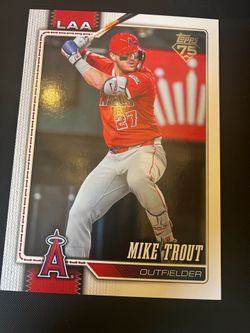 Mike trout over size card