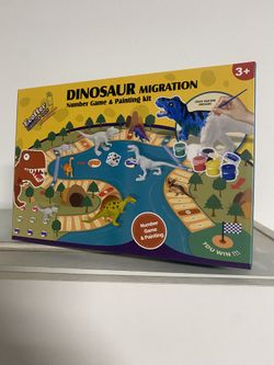 Dinosaur Migration Number Games And Painting Kit
