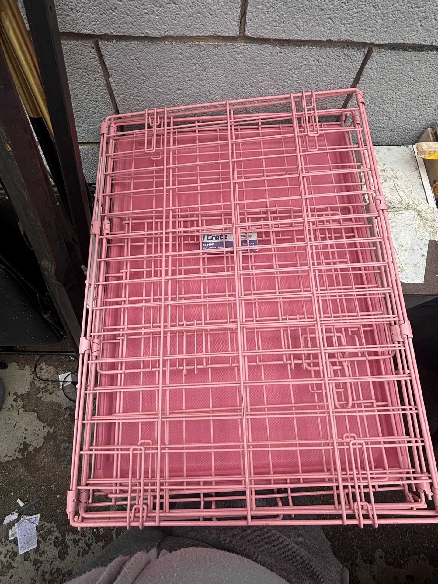 Pink Dog Crate 