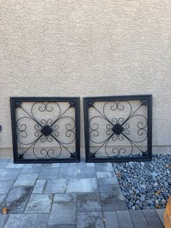 5 pieces outdoor metal wall decor