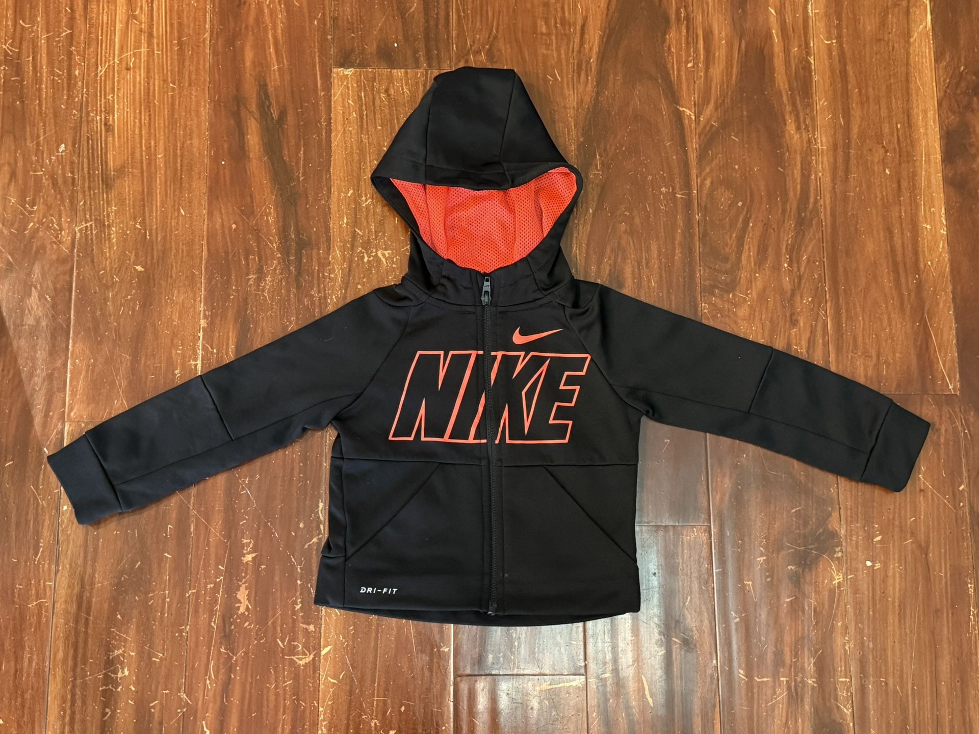 Nike Dri-Fit Full Zip Track Jacket Hoodie Baby~ Black Size 2T