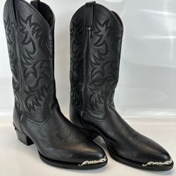 Ariat Heritage Western Men’s Black Leather Pull-On Boots A10002218 Size 10.5 EE